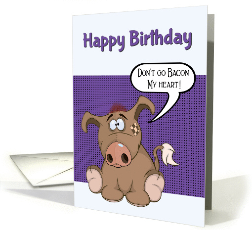 Funny Patchwork Cartoon Pig with Pun with Pop Art Style... (1354762)