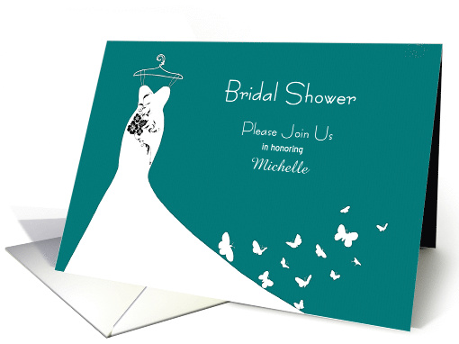 Silhouette Bride Gown with Butterflies Custom Bridal... (1361210)