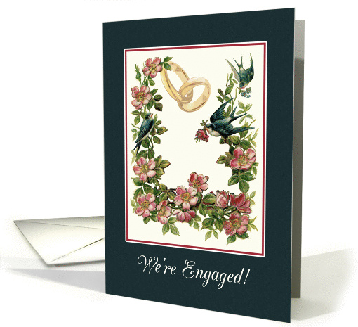 Announce Engagement with Vintage Garden Painting with... (1366882)