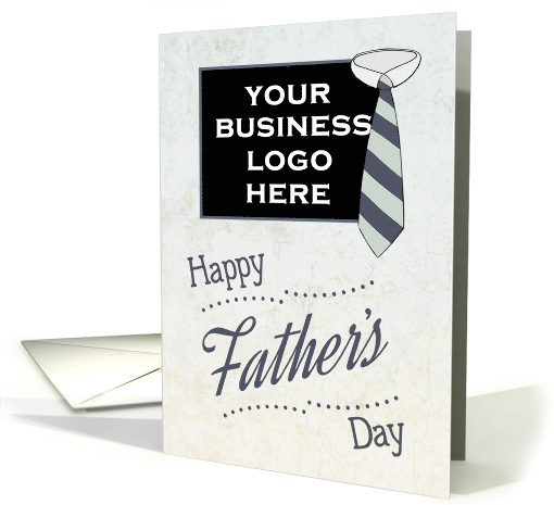 Customize Fathers Day with Necktie and Textured Background card