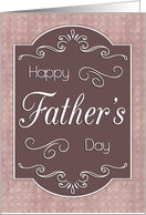 Vintage Frame with Texture Mauve Background for Fathers Day card