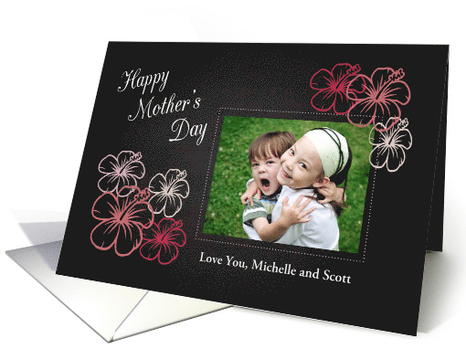 Customizable Mothers Day with Photo and Flowers card (1371258)
