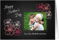 Customizable Mother’s Day with Photo and Flowers card