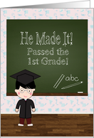 Graduation Invitation for Boy Leaving the 1st Grade card