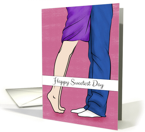 Legs of a Couple Embracing for Sweetest Day card (1385148)