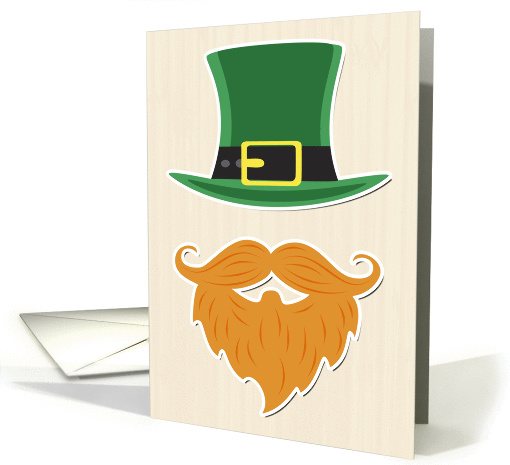 Leprechaun Beard and Hat for St. Patricks Day card (1409868)