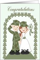 Congratulate Soldier and Bride for their Marriage card