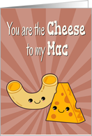 Kawaii Cheese to My Mac for Funny Anniversary card