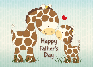 Giraffe Father and...
