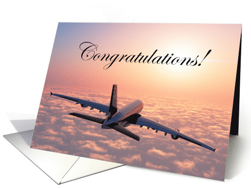 Congratulations for New Job as a Flight Attendant card (1439952)
