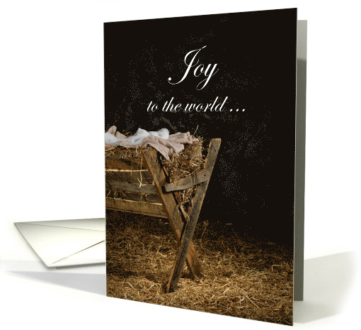 Christian Baby Jesus Manger Christmas card (1445886)
