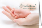 Graduation from School of Midwifery Announcement card