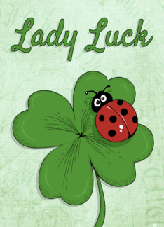 Ladybug on Shamrock...