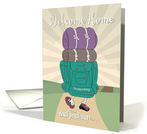 Welcome Home from Backpacking Party Invitation card (1457260)