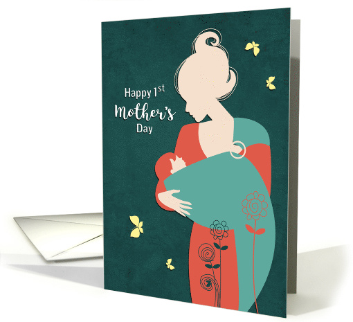 Happy 1st Mother's Day with Mother and Baby card (1464600)