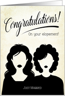 Congratulations Gay Female Elopement card
