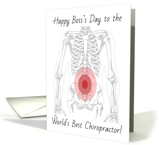 Happy Bosss Day for Chiropractor card (1496242)