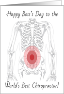 Happy Bosss Day for Chiropractor card