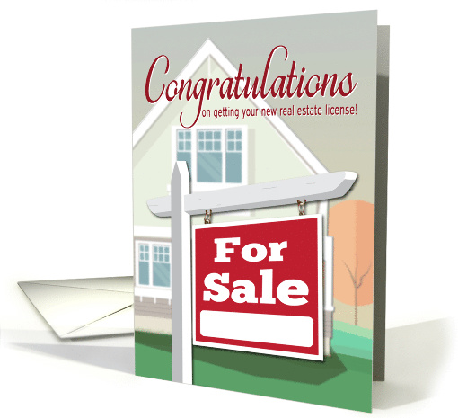 Congratulations on Earning Real Estate License with Home... (1526238)