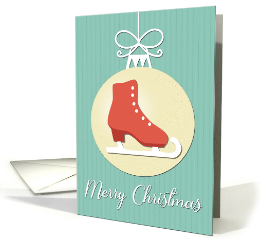Ice Skates on Christmas Decoration card (1534402)