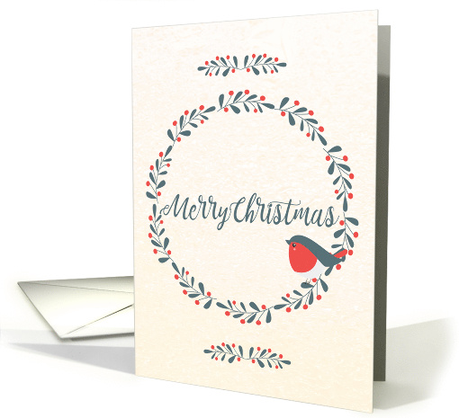 Bird on Christmas Wreath for Christmas card (1534410)