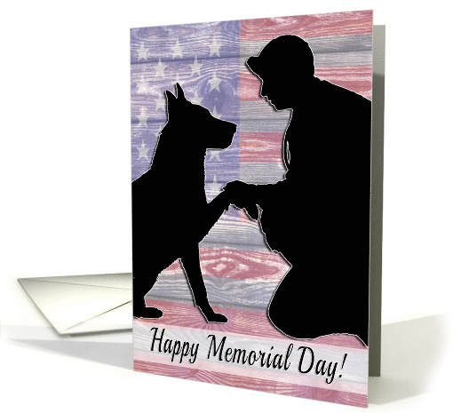 Dedicated to All Who Have Served with Soldiers for Memorial Day card
