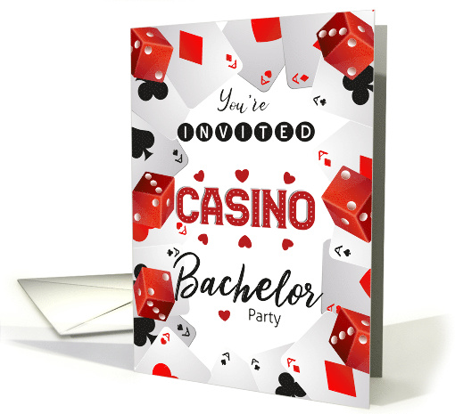 Bachelor Casino Party Invitation card (1604208)