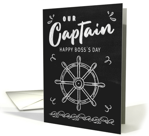 Our Captain Happy Bosss Day Chalkboard card (1607224)