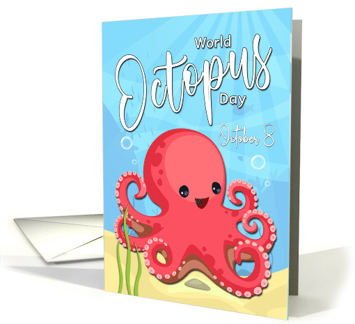 Celebrate World Octopus Day on October 8 card (1609286)