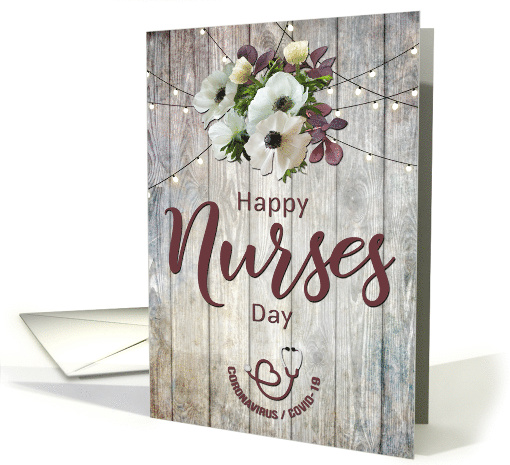 Happy Nurses Day during Coronavirus with Flowers card (1612924)