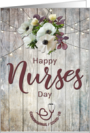 Happy Nurses Day during Coronavirus with Flowers card