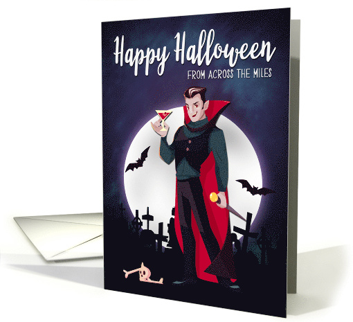 Happy Halloween from Across the Miles with Vampire card (1616156)