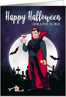 Happy Halloween from Across the Miles with Vampire card