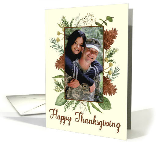 Custom Image for Thanksgiving with Pine Cones card (1630296)