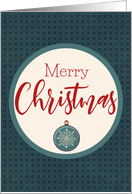Classic Design with Ornament for Christmas card