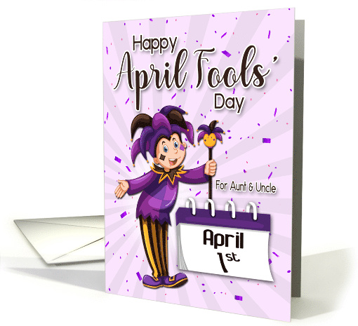 Jester with April 1st Calendar for Aunt and Uncle April... (1662238)