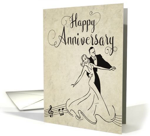 Vintage Dancing Couple for Happy Anniversary card (1664206)