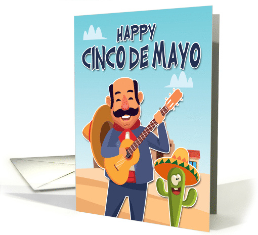 Guitar Player with Goofy Cactus with Mexican Hat for... (1668084)