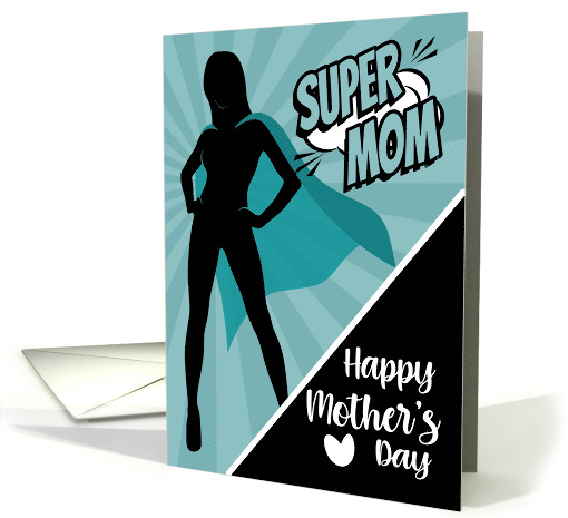 Super Mom Comic for Happy Mothers Day card (1669034)