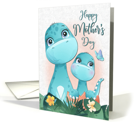 Dinosaur Mother and Baby for Mothers Day card (1669272)