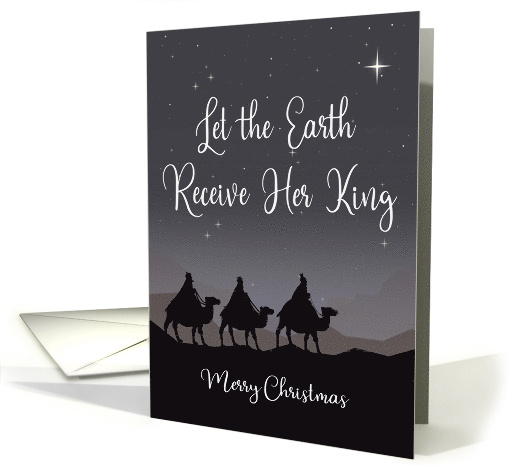 Three Kings with Bright Star Christian Merry Christmas card (1690590)