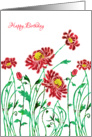 November Birthday with Stylized Chrysanthemum, Anyone, elegant, card