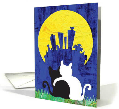 Birthday, For Lovers, Cat Lovers, Hugging Cats, card (1294522)