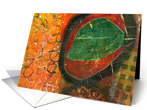 Colorful Abstract Collage, Any Occasion Blank, Stone,... (1299100)