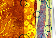 Colorful Abstract Collage, Any Occasion Blank Note, Wander, card