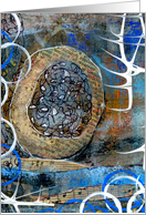 Colorful Abstract Collage, Any Occasion Blank Note, Abandoned, card