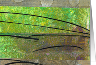Any Occasion, Anyone, Abstract Acrylic Painting-Collage, Horizons, card