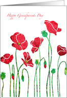 Happy Grandparents Day, Poppy Love, Flower, Floral, Red Poppy card