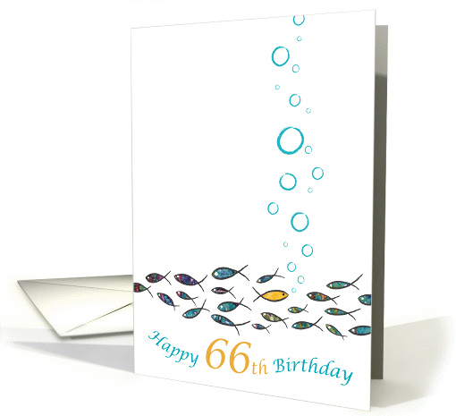 Happy 66th Birthday, Gold Fish, Witty, Elegant, Cute,... (1305738)