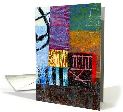 Birthday, Colorful Abstract Painting-Collage, For Anyone,... (1312484)